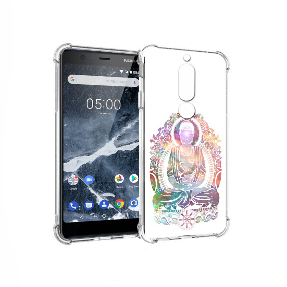 

Чехол MyPads Tocco для Nokia 5.1 умный мужчина абстракция (PT114144.121.651), Прозрачный, Tocco