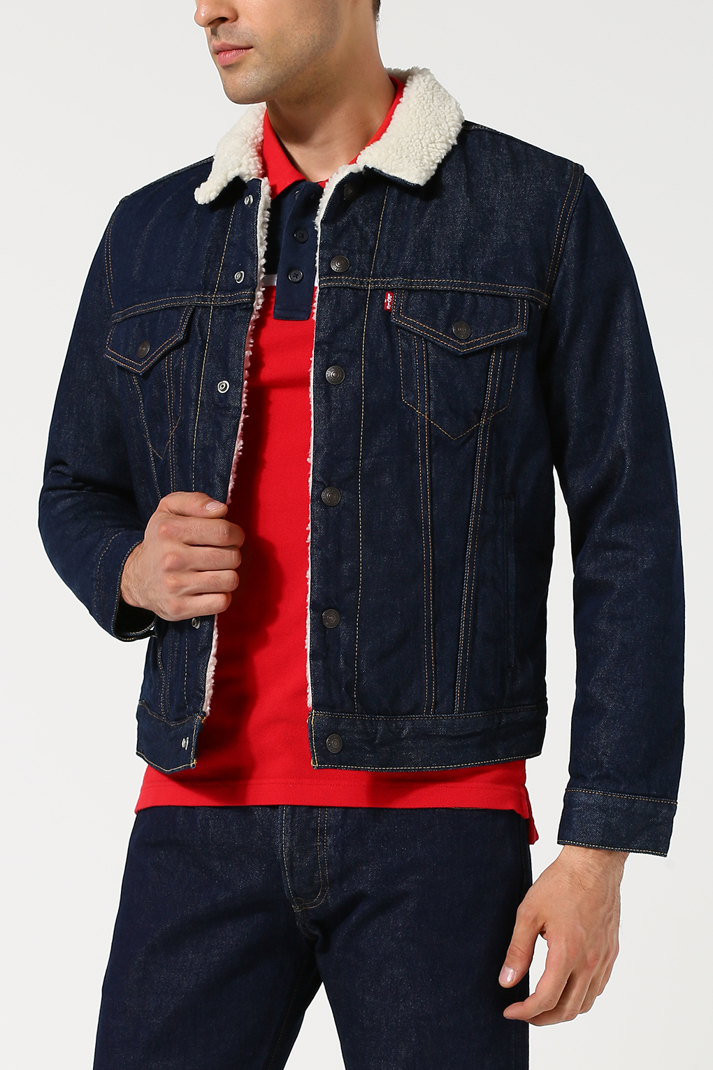 Джинсовая куртка мужская Levis 1636500840 синяя 2XL 13290₽