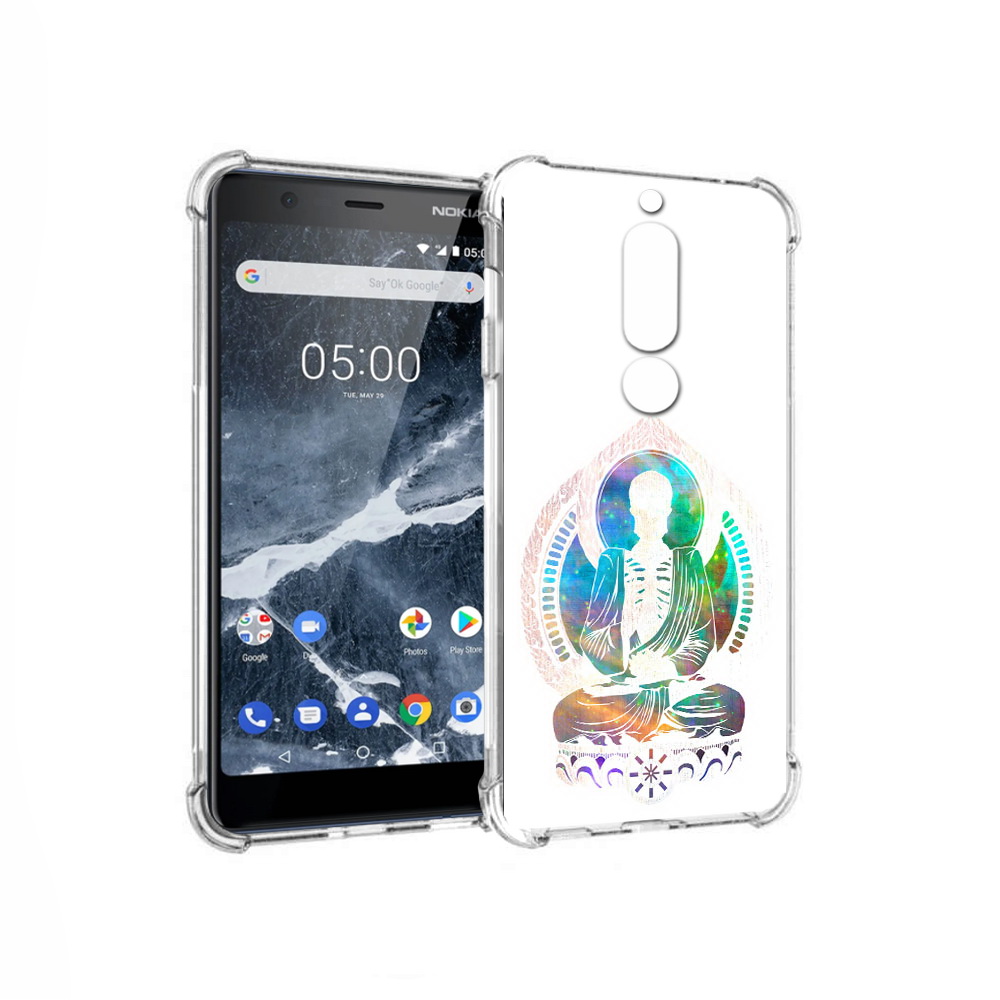 

Чехол MyPads Tocco для Nokia 5.1 умный скелет (PT114144.121.653), Прозрачный, Tocco
