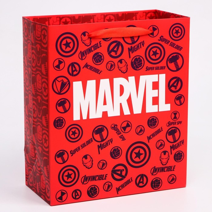 

Пакет ламинат вертикальный "MARVEL", Мстители, 23х27х11,5 см, Разноцветный