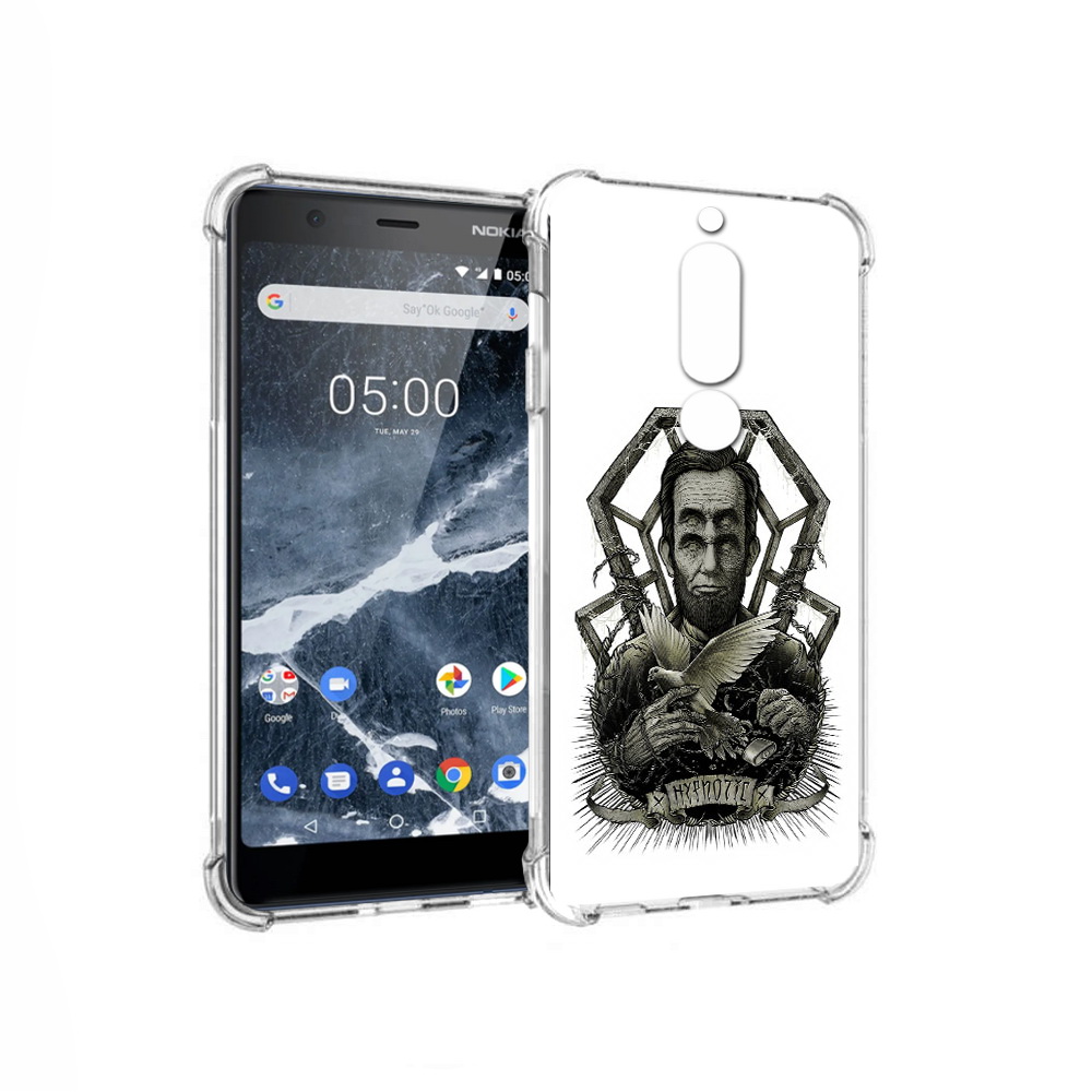 

Чехол MyPads Tocco для Nokia 5.1 франклин абстракция (PT114144.121.662), Прозрачный, Tocco