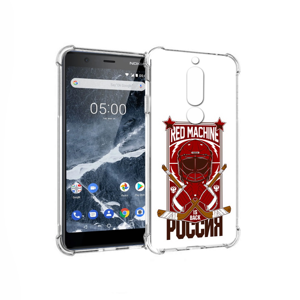 

Чехол MyPads Tocco для Nokia 5.1 хоккей россия (PT114144.121.666), Прозрачный, Tocco
