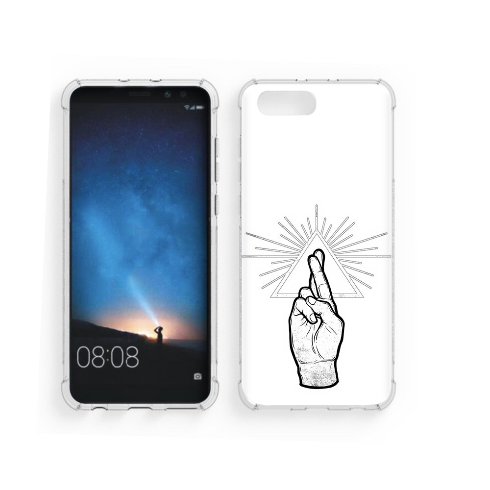 

Чехол MyPads Tocco для Honor V10 черно белая рука (PT98539.62.681), Прозрачный, Tocco