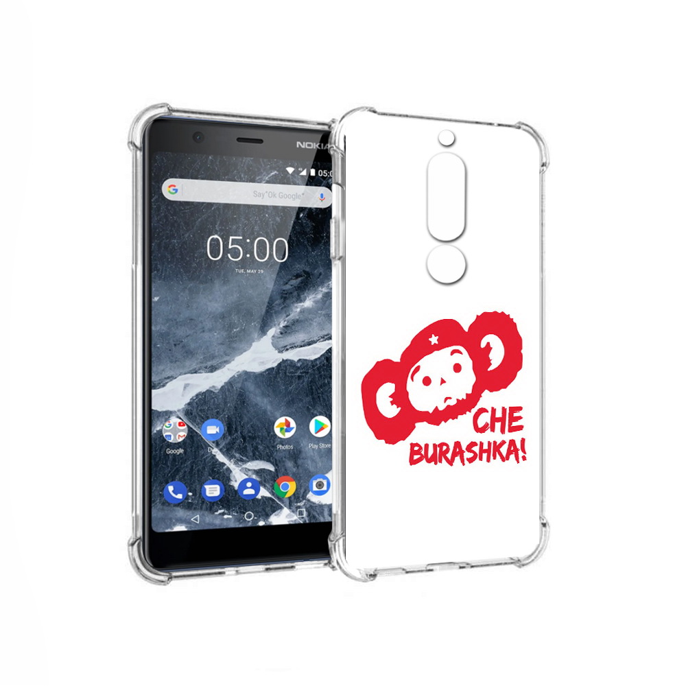 

Чехол MyPads Tocco для Nokia 5.1 чебурашка (PT114144.121.672), Прозрачный, Tocco