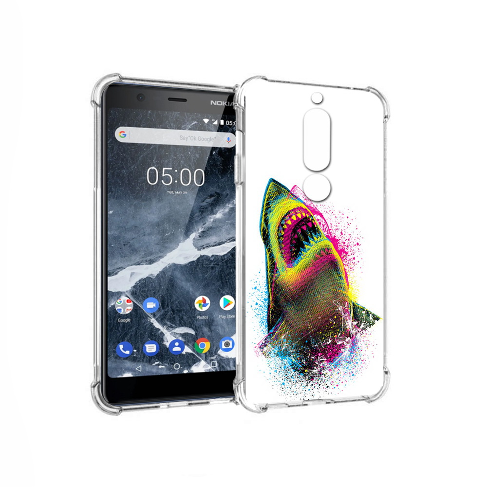 

Чехол MyPads Tocco для Nokia 5.1 челюсти-2 (PT114144.121.674), Прозрачный, Tocco