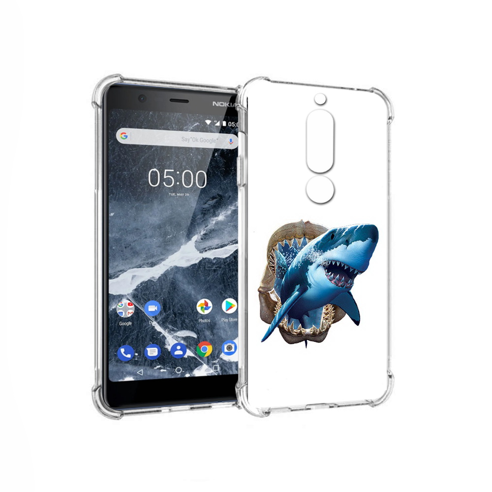 

Чехол MyPads Tocco для Nokia 5.1 челюсти (PT114144.121.675), Прозрачный, Tocco