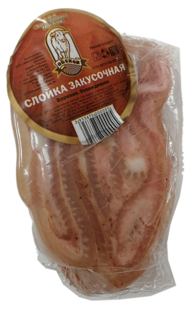 

Слойка из свинины Обской МК Закусочная +-350 г
