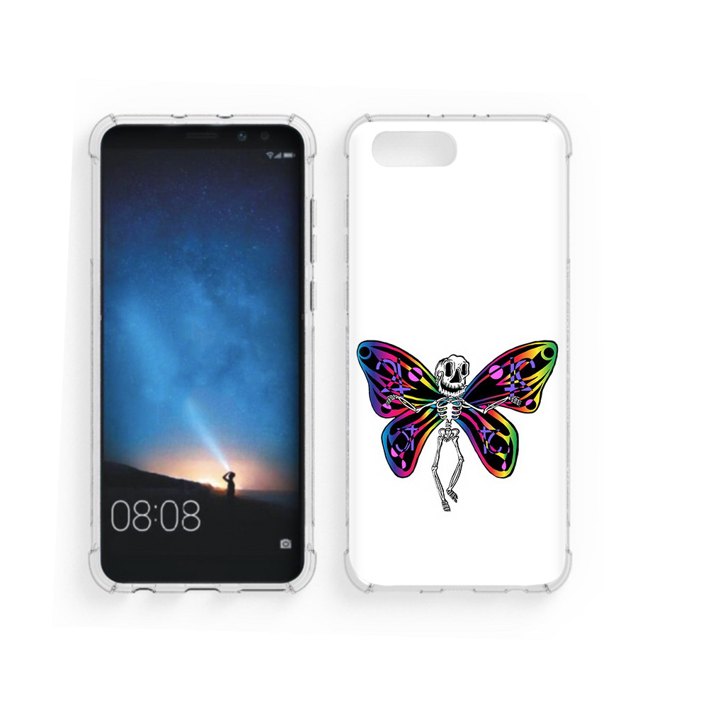 

Чехол MyPads Tocco для Honor V10 эффект бабочки (PT98539.62.701), Прозрачный, Tocco