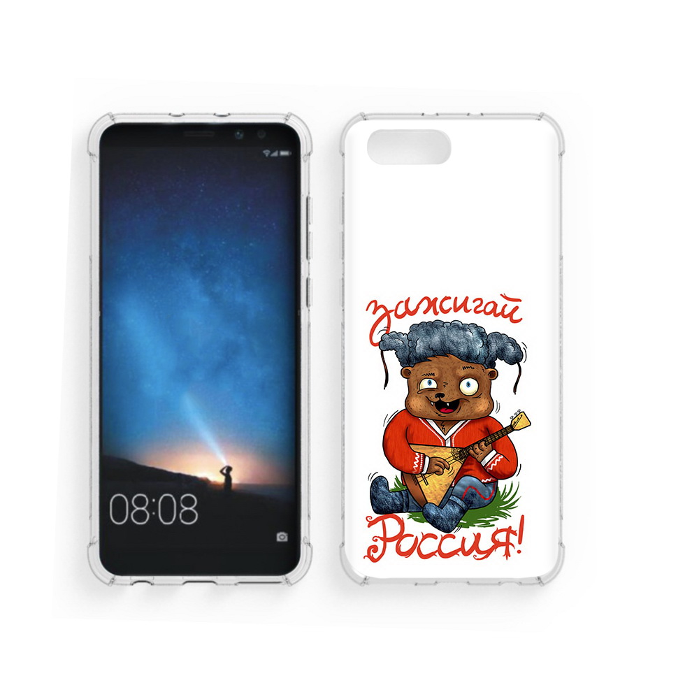 

Чехол MyPads Tocco для Honor V10 Зажигай Россия (PT98539.62.82), Прозрачный, Tocco