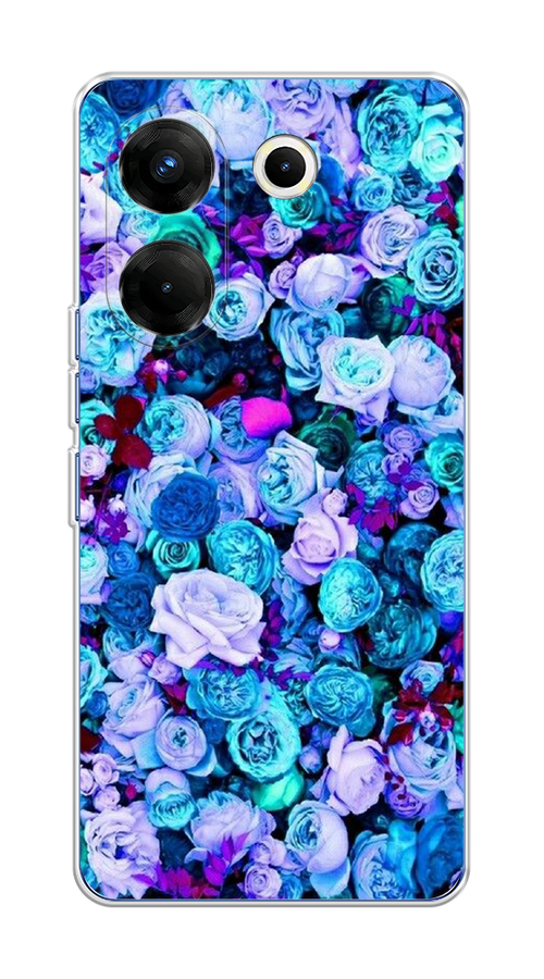 

Чехол на Tecno Camon 20 Pro 5G "Цветочный ковер", Фиолетовый, 304050-2