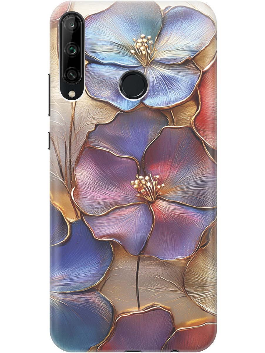 

Силиконовый чехол на Honor 9C / Huawei P40 Lite E с принтом "Позолоченные цветы", Прозрачный;золотистый;красный;синий, 722946224