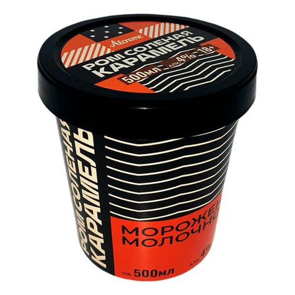 

Мороженое молочное Alcreme Ром-соленая карамель БЗМЖ 500 мл
