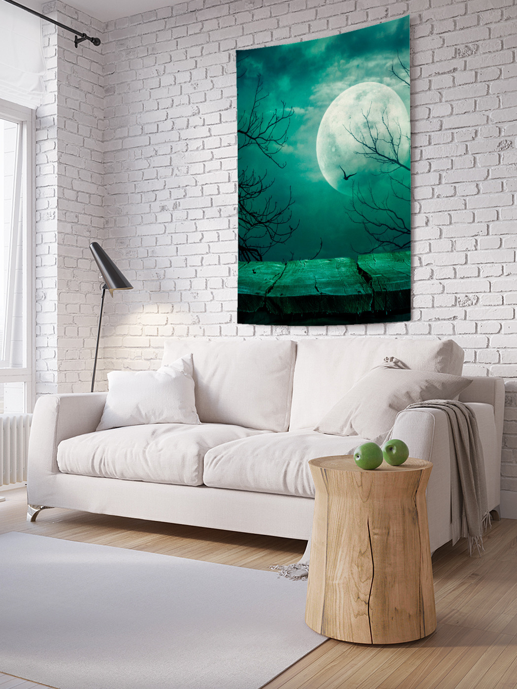 

Вертикальное фотопанно на стену JoyArty Таинственная луна 150x200 см, Таинственная луна