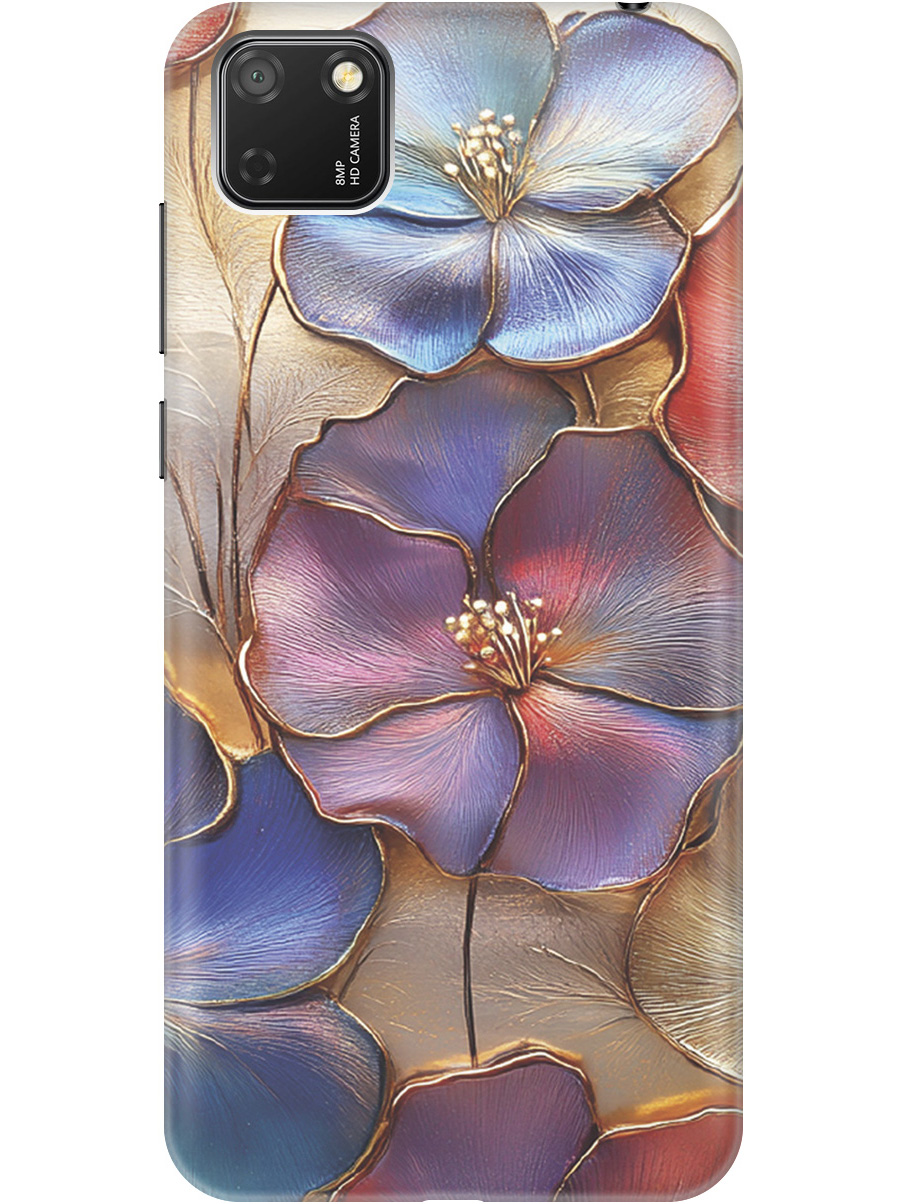 

Силиконовый чехол на Honor 9S / Huawei Y5P с принтом "Позолоченные цветы", Прозрачный;золотистый;красный;синий, 723100924