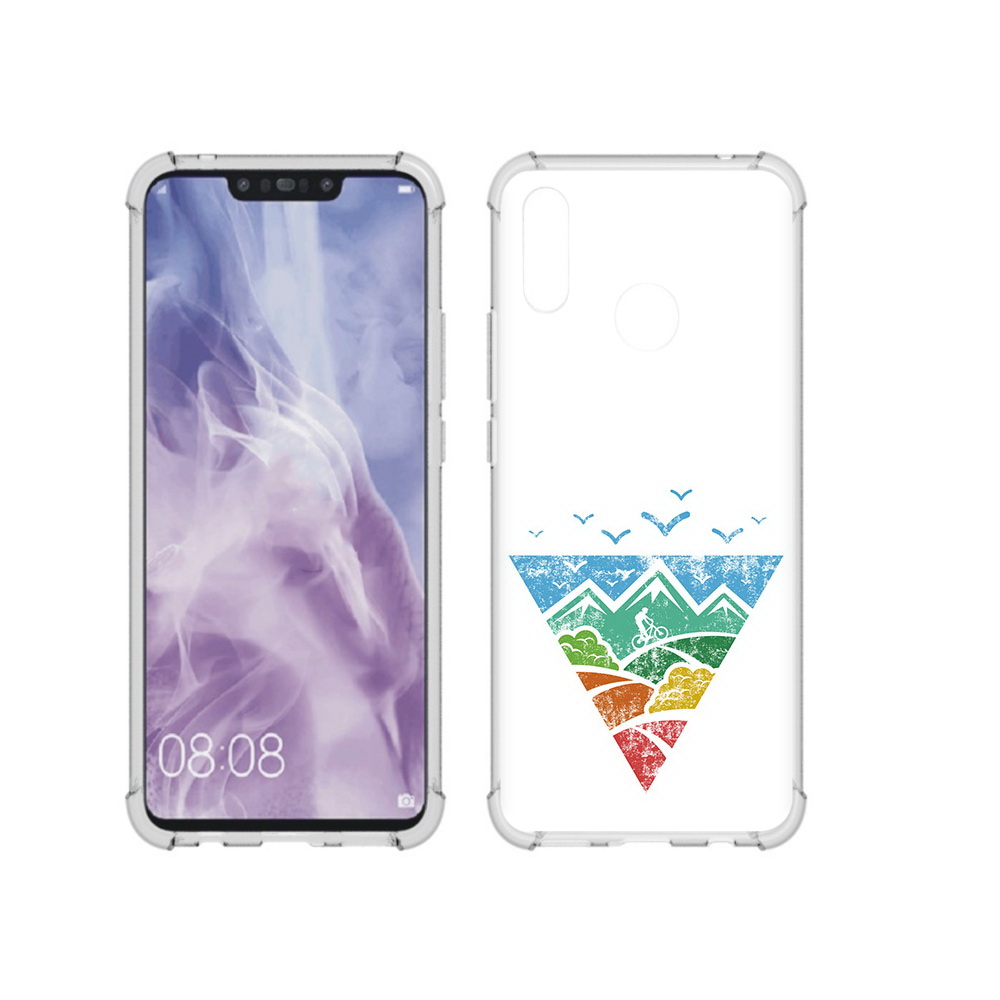 

Чехол MyPads Tocco для Huawei Nova 3i Лес земля море чайки (PT227100.63.105), Прозрачный, Tocco