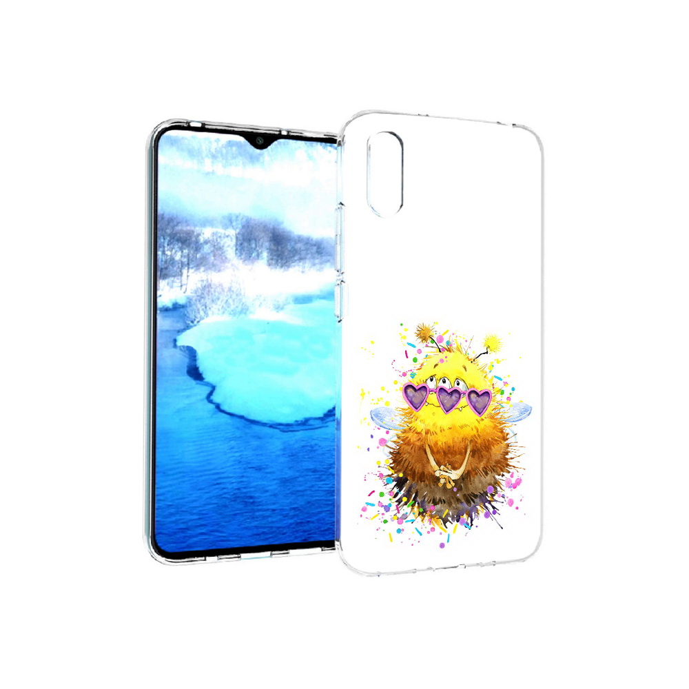 

Чехол MyPads Tocco для Xiaomi Redmi 9A Пушитый шмель (PT151022.270.143), Прозрачный, Tocco