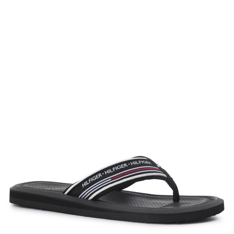 

Сланцы мужские Tommy Hilfiger FM0FM02879_2350813 черные 42 EU, FM0FM02879_2350813