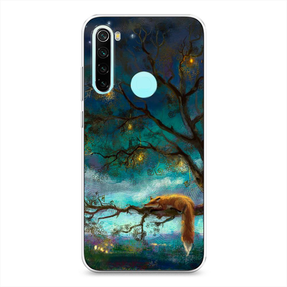 фото Чехол awog "лиса устала" для xiaomi redmi note 8