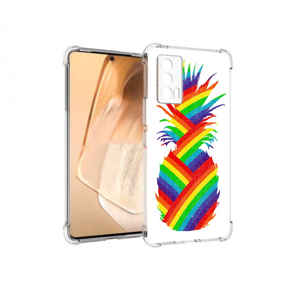 

Чехол MyPads Tocco для Vivo iQOO Neo 5 радужный ананас (PT226960.398.566), Прозрачный, Tocco
