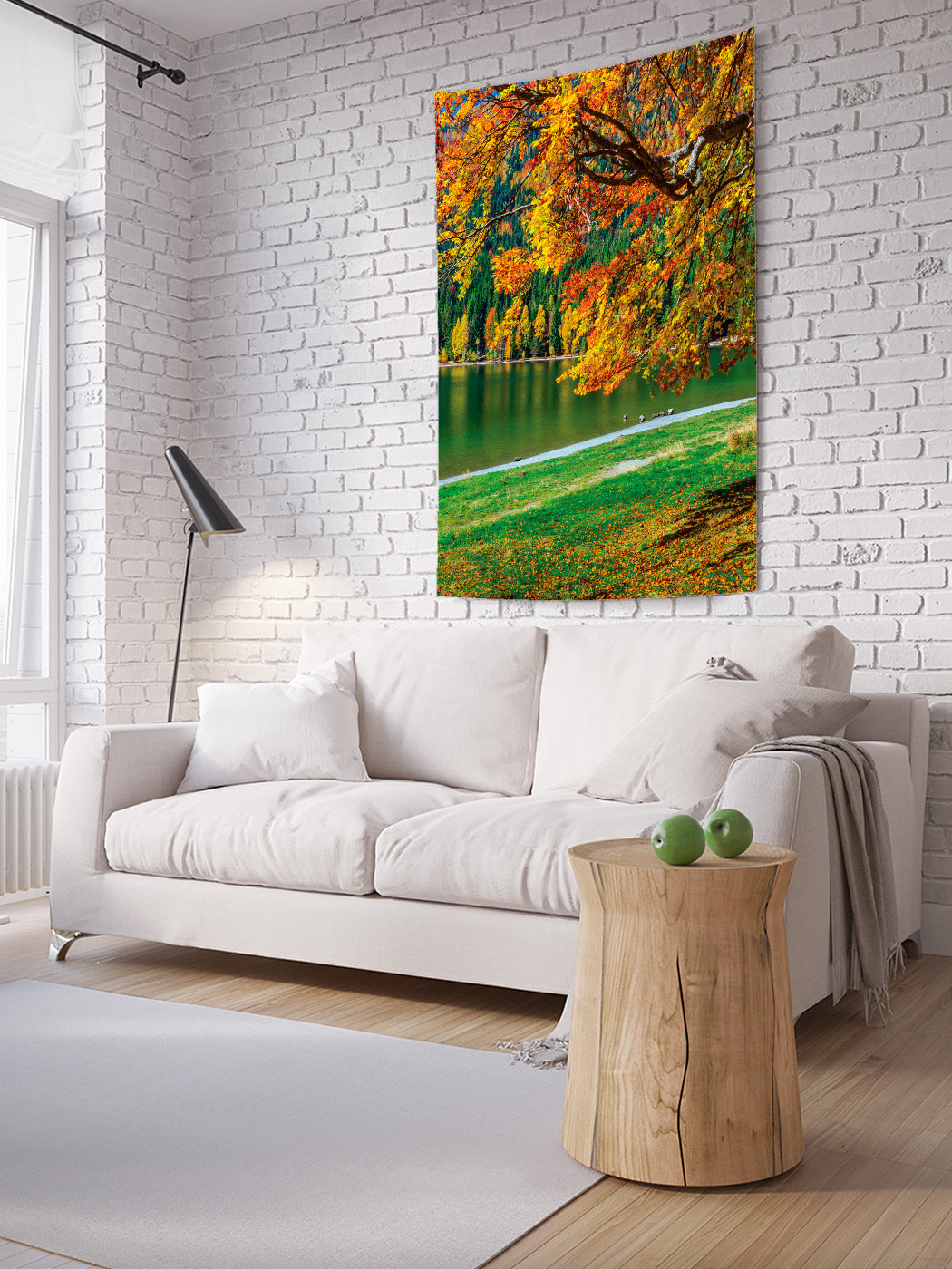 

Вертикальное фотопанно на стену JoyArty Парковая река 150x200 см, Парковая река