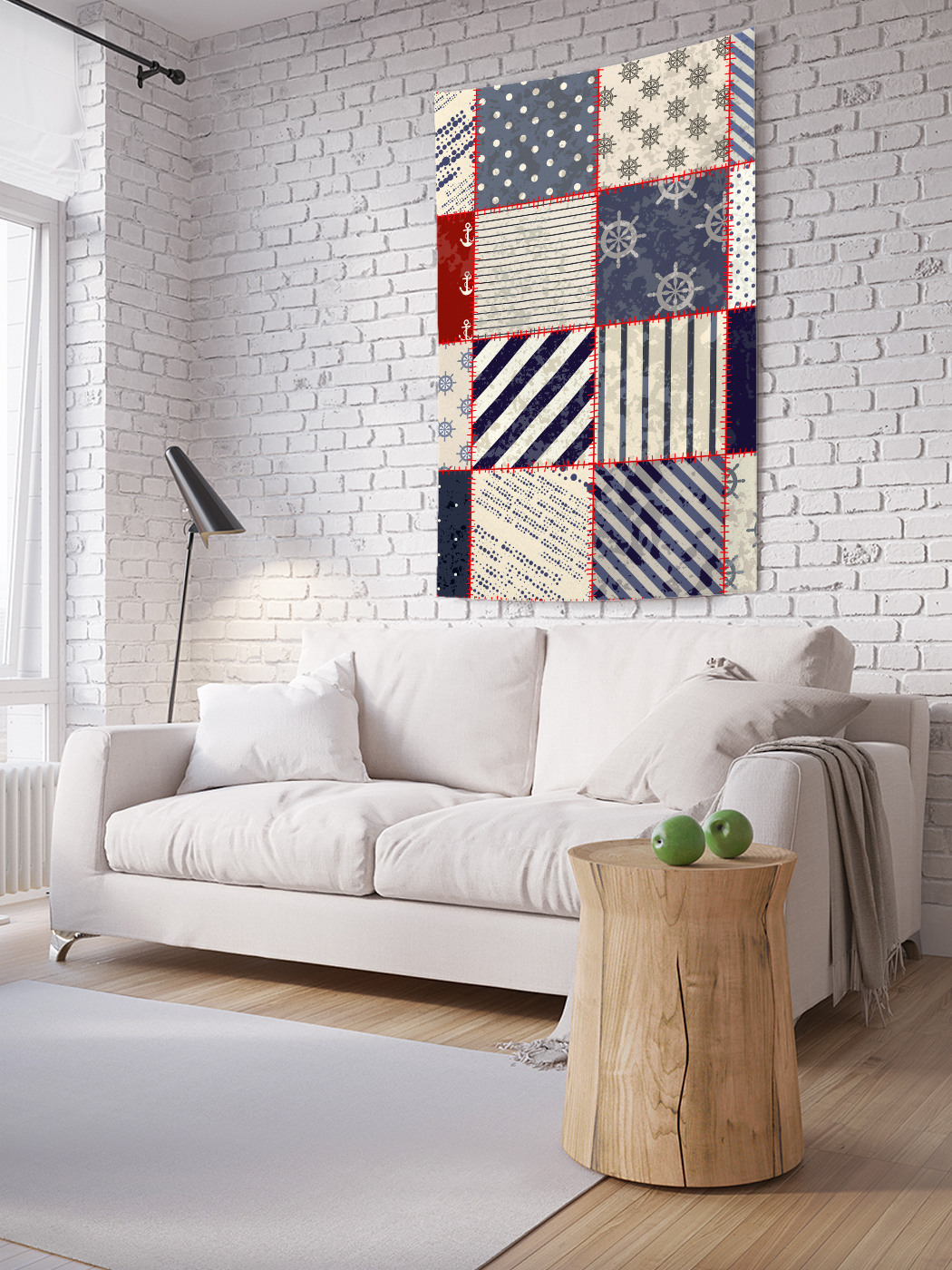 

Вертикальное фотопанно на стену JoyArty Морская ткань 150x200 см, Морская ткань