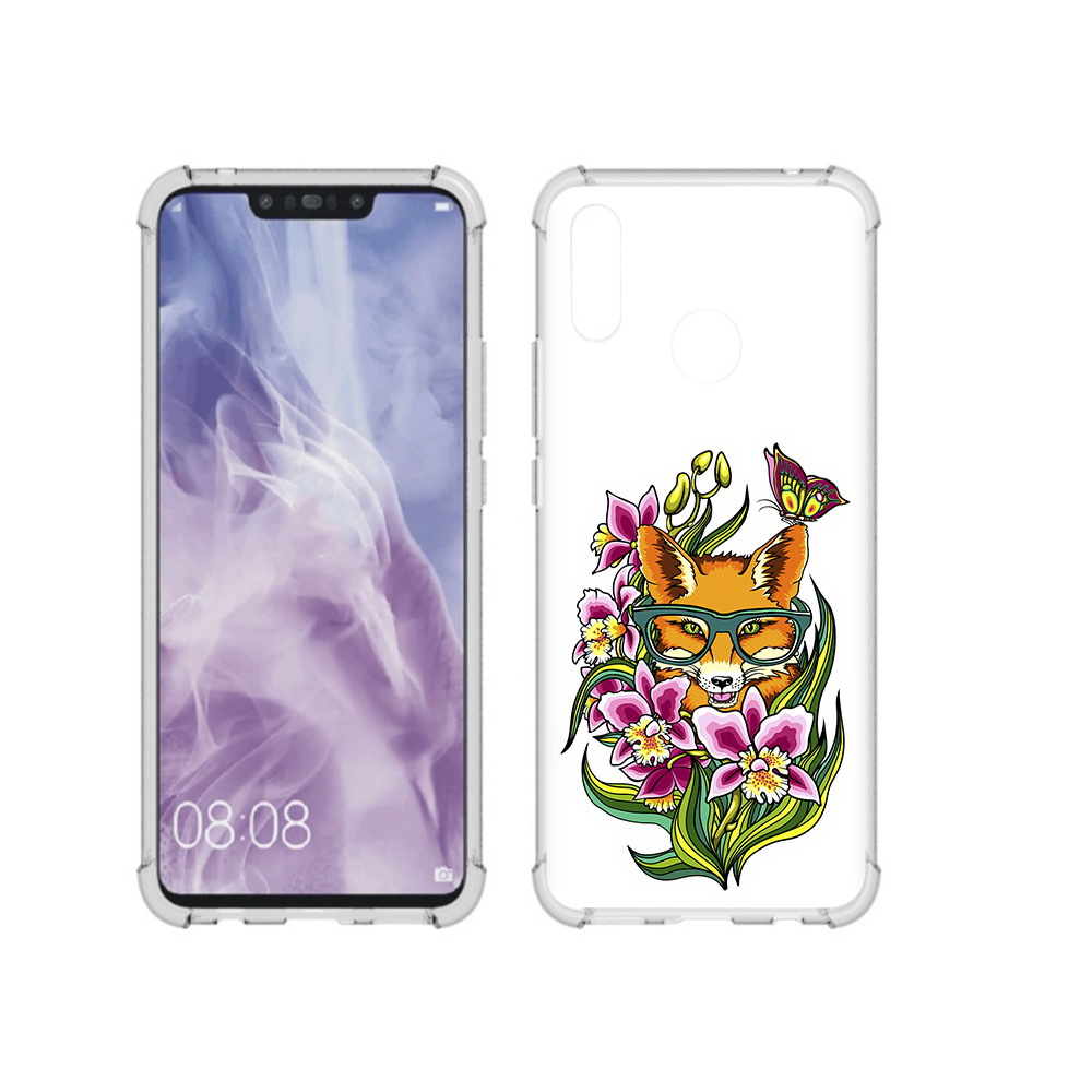

Чехол MyPads Tocco для Huawei Nova 3i Лиса в цветах (PT227100.63.108), Прозрачный, Tocco