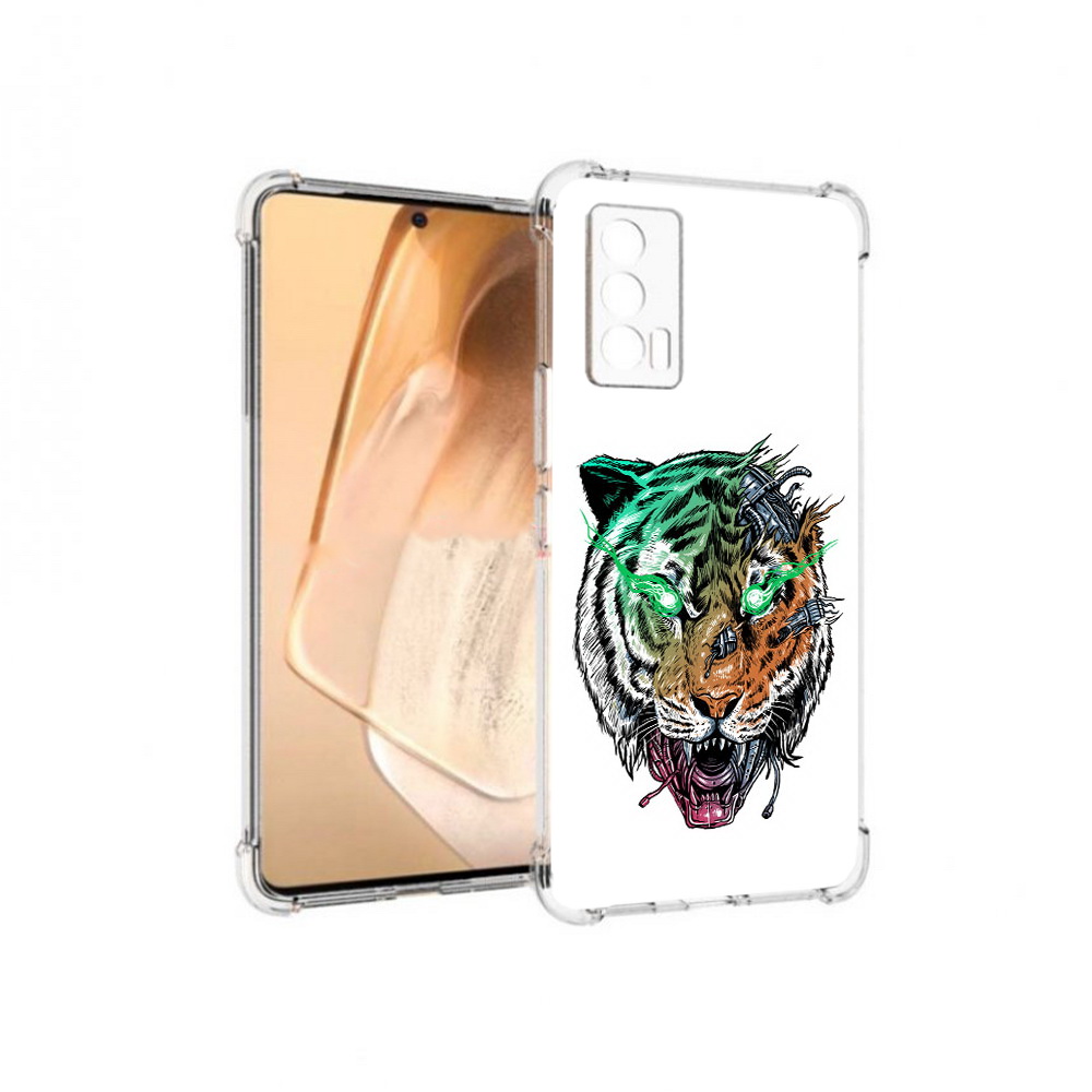 

Чехол MyPads Tocco для Vivo iQOO Neo 5 робо-тигр (PT226960.398.584), Прозрачный, Tocco