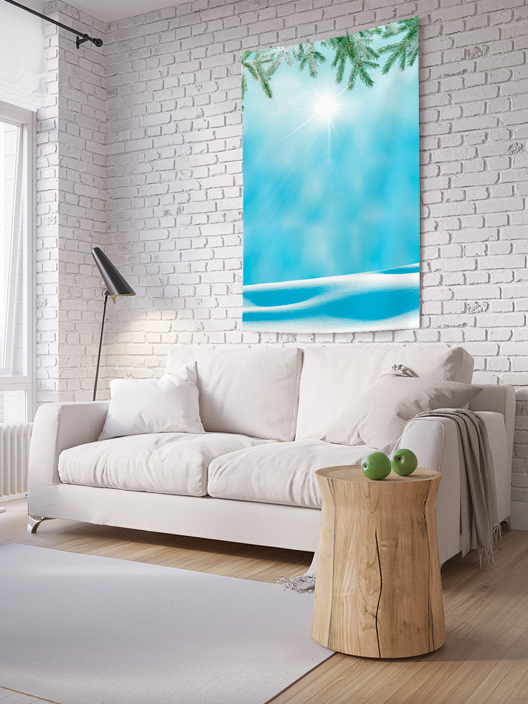 

Вертикальное фотопанно на стену JoyArty Снежные холмы 150x200 см, Снежные холмы