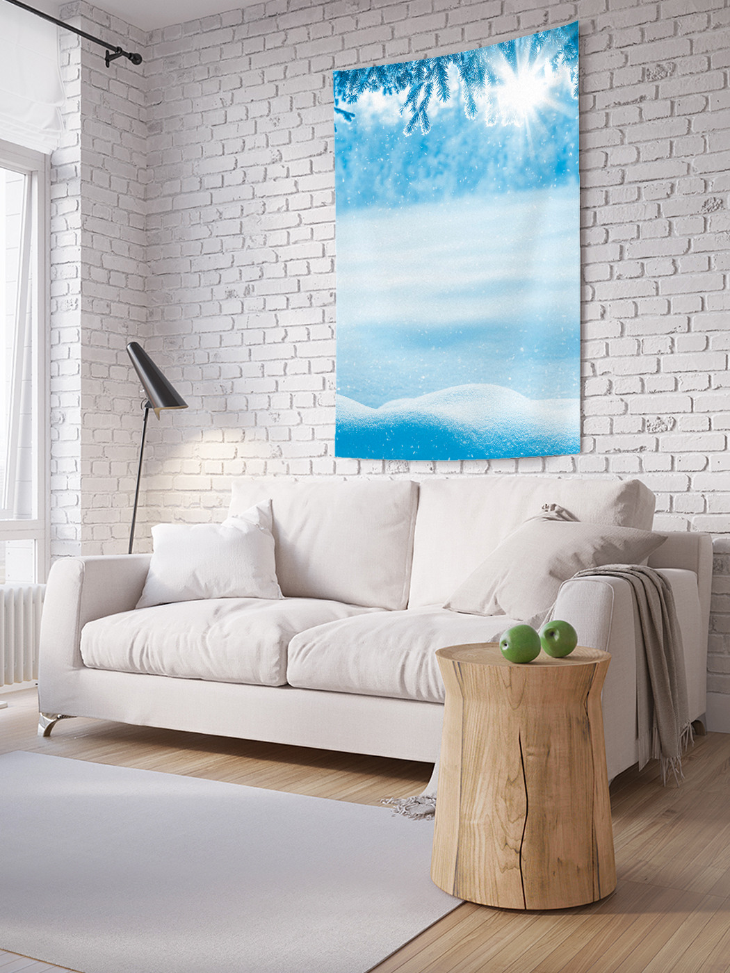 

Вертикальное фотопанно на стену JoyArty Снежный мир 150x200 см, Снежный мир