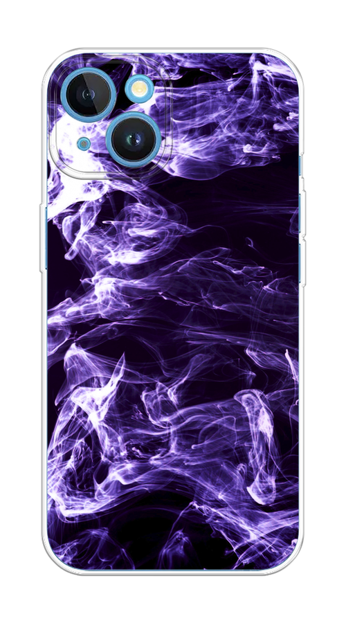 

Чехол на Apple iPhone 15 "Фиолетовый дым", Фиолетовый;белый;черный, 15550-1