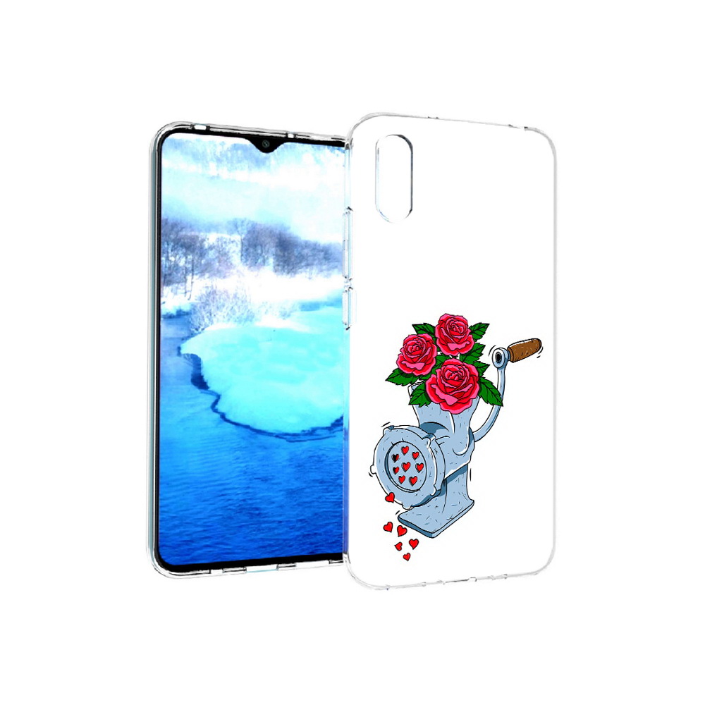 

Чехол MyPads Tocco для Xiaomi Redmi 9A Цветочные сердца (PT151022.270.199), Прозрачный, Tocco