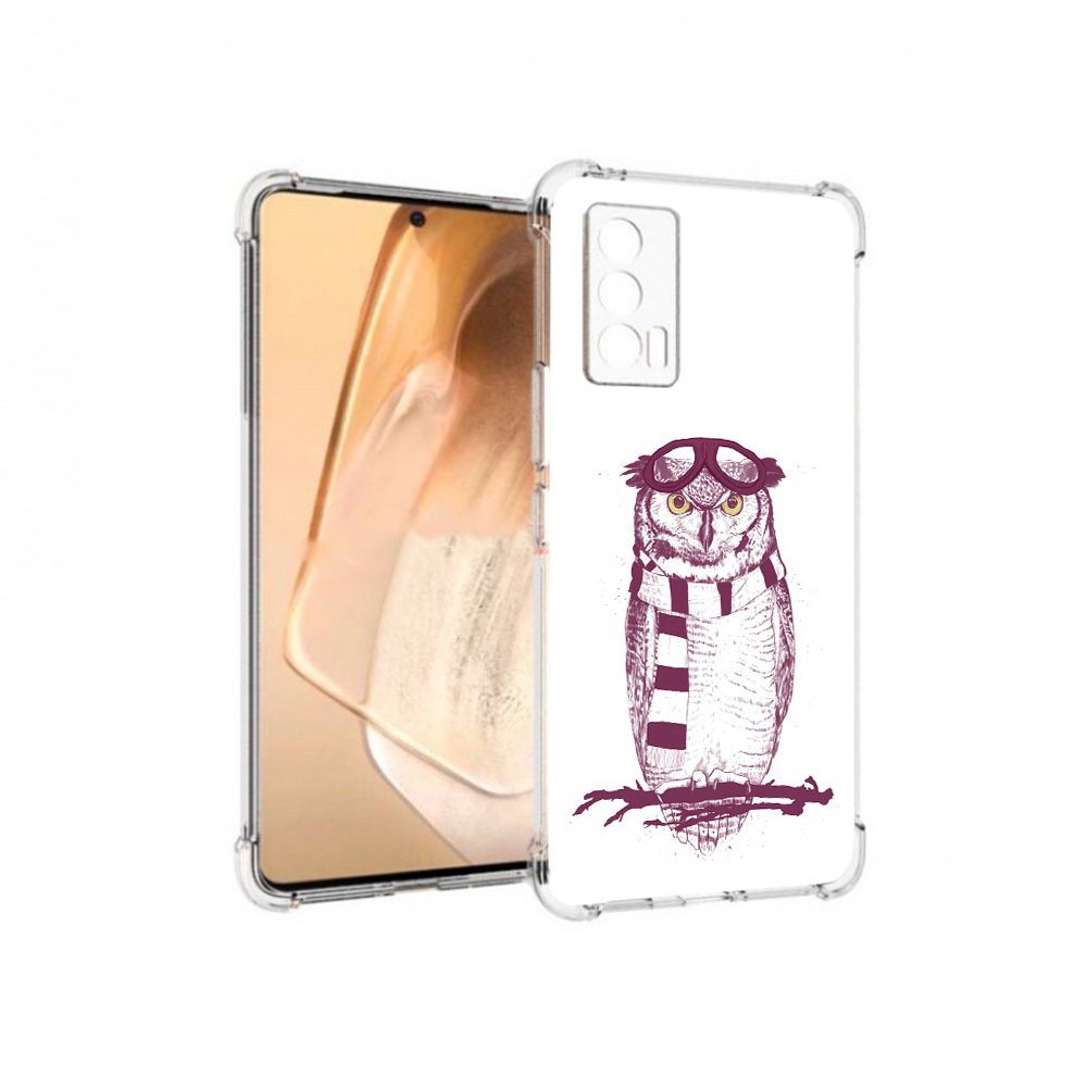 

Чехол MyPads Tocco для Vivo iQOO Neo 5 сова-летчик (PT226960.398.612), Прозрачный, Tocco