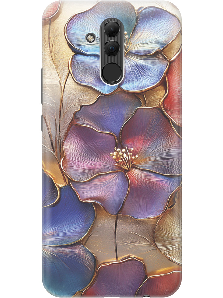 

Силиконовый чехол на Huawei Mate 20 Lite с принтом "Позолоченные цветы", Прозрачный;золотистый;красный;синий, 719355624