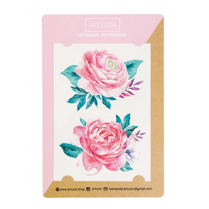 

Наклейки‒тату Roses, 14 × 21 см, ART UZOR Design