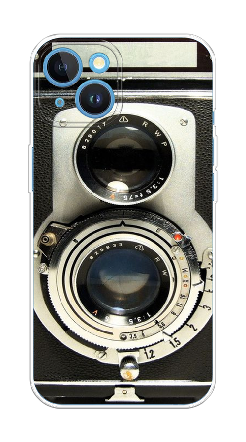 

Чехол на Apple iPhone 15 "Старинный фотоаппарат", Серый;черный, 15550-1