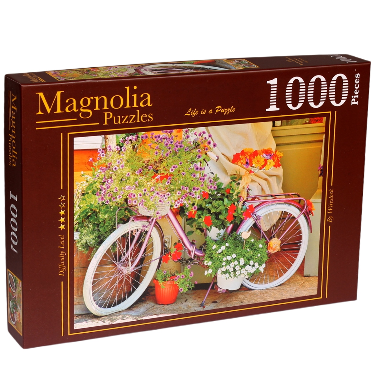 

Пазл Magnolia 1000 дет Велосипед с цветами, MG1000