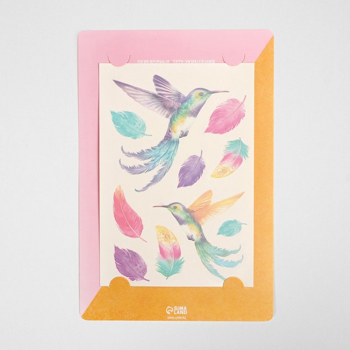 

Наклейки‒тату Colibri, 14 × 21 см, ART UZOR Design