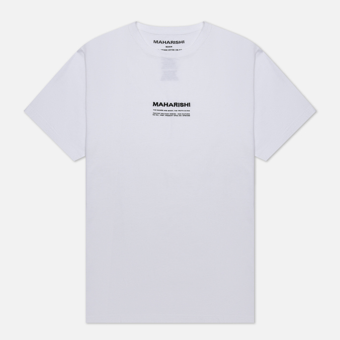 

Мужская футболка maharishi Miltype Crew Neck белый, Размер XL, Miltype Crew Neck