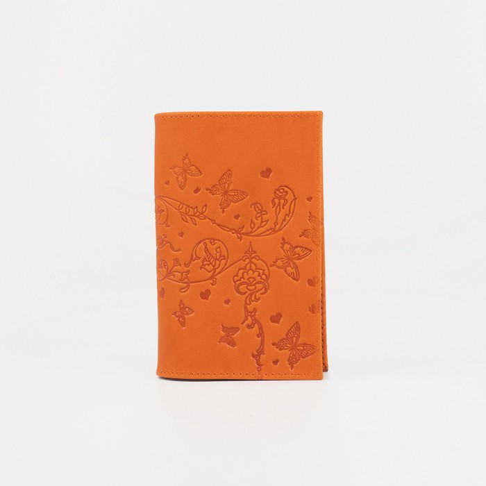 Обложка для паспорта женская Sima-land 5477764 оранжевая