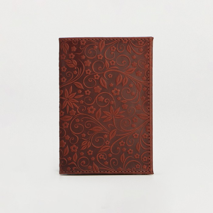 Обложка для паспорта женская Sima-land 5477768 коричневая