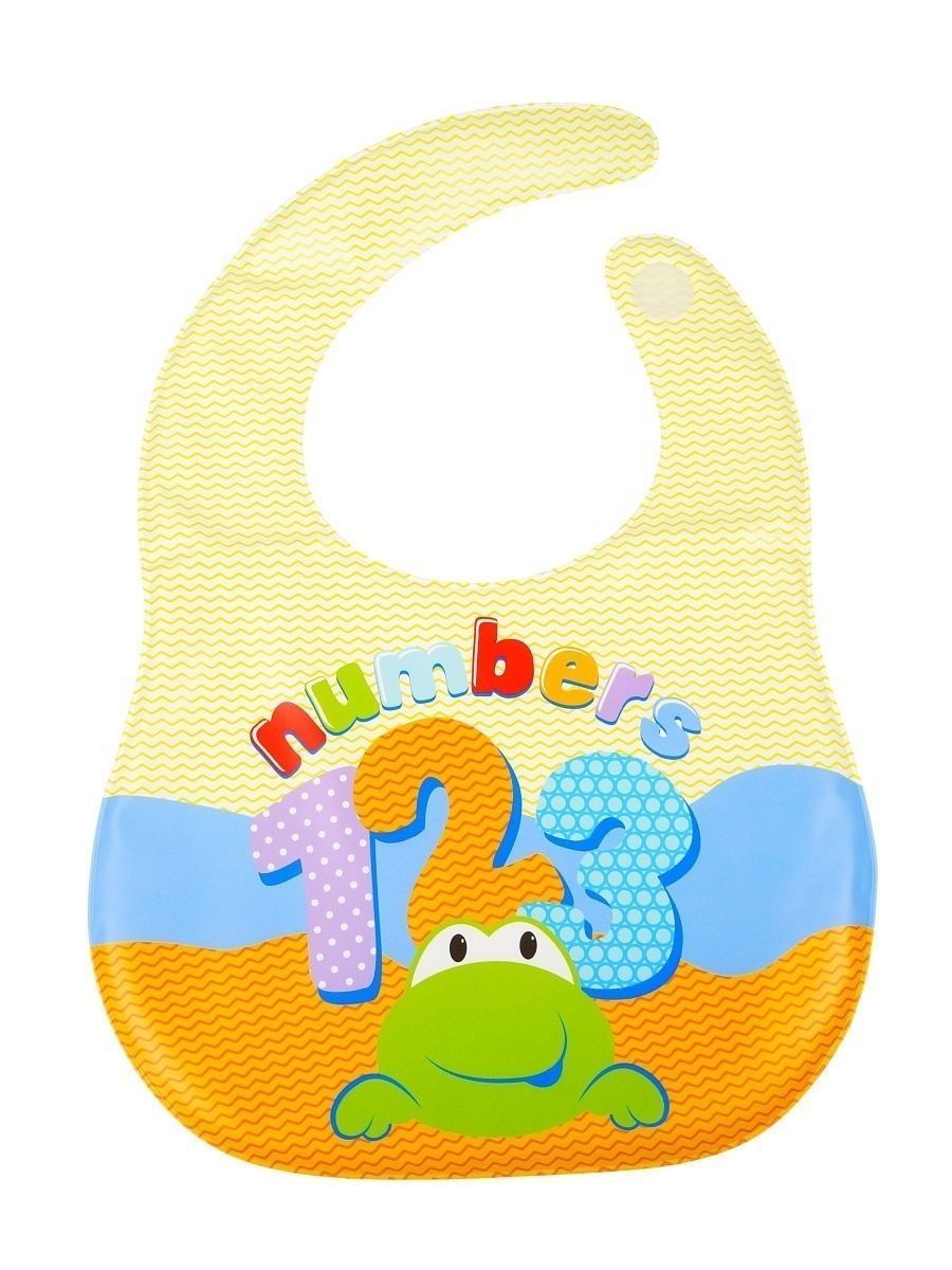 Нагрудник детский Uviton Слюнявчик голубой; желтый; оранжевый