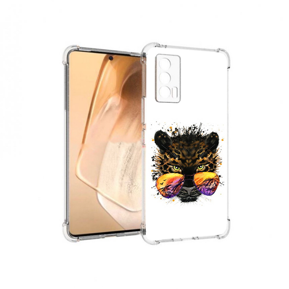 

Чехол MyPads Tocco для Vivo iQOO Neo 5 тропический леопард (PT226960.398.649), Прозрачный, Tocco