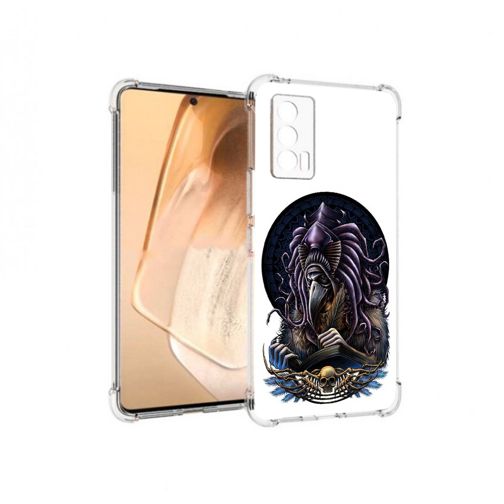

Чехол MyPads Tocco для Vivo iQOO Neo 5 умный ворон (PT226960.398.650), Прозрачный, Tocco