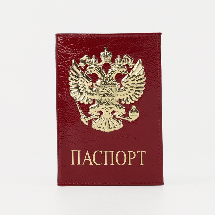 Обложка для паспорта женская Sima-land 5618851 бордовая
