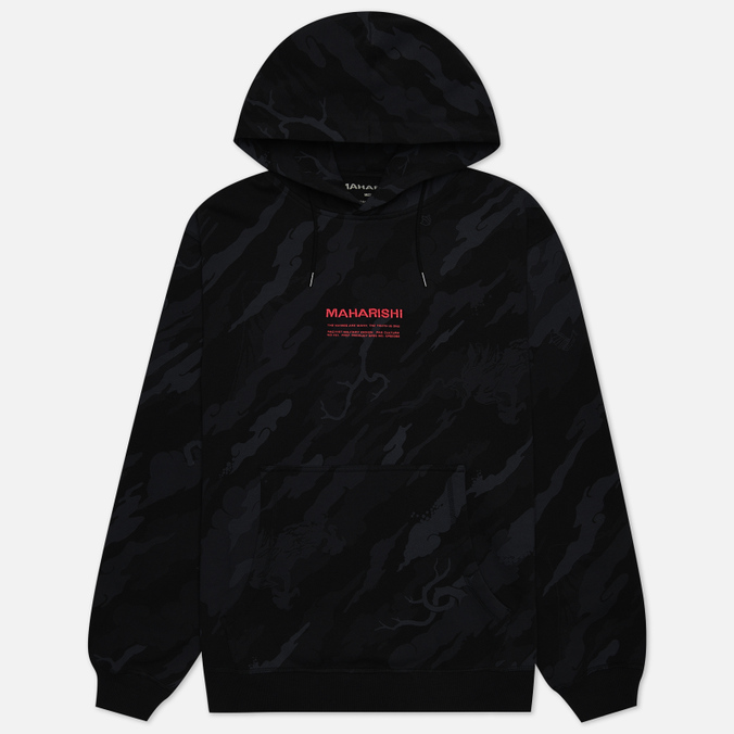 

Мужская толстовка maharishi Miltype Camo Embroidered Hoodie чёрный, Размер XXL, Черный, Miltype Camo Embroidered Hoodie