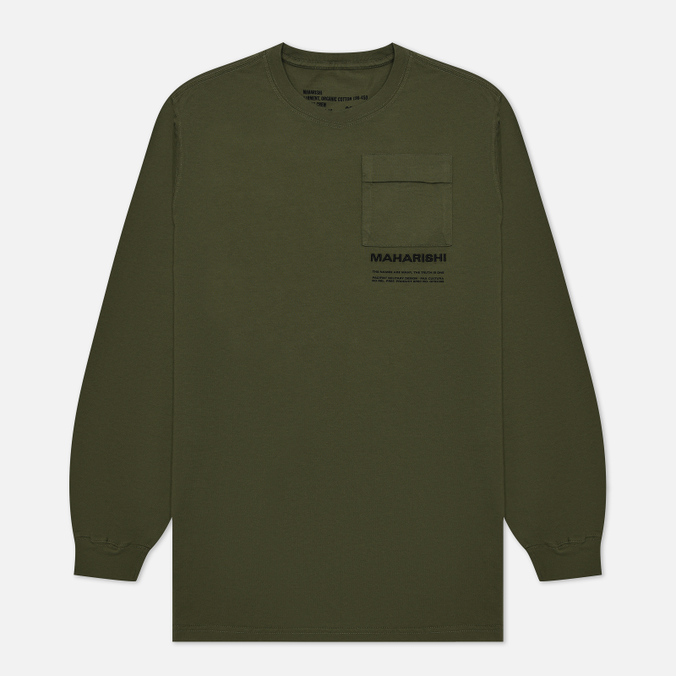 

Мужской лонгслив maharishi Miltype оливковый, Размер M, Хаки, Miltype