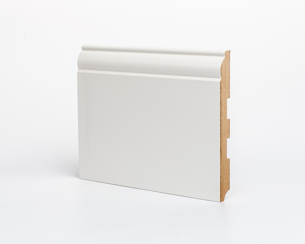 

Плинтус напольный белый 150 мм 2 метра широкий МДФ, U104-150