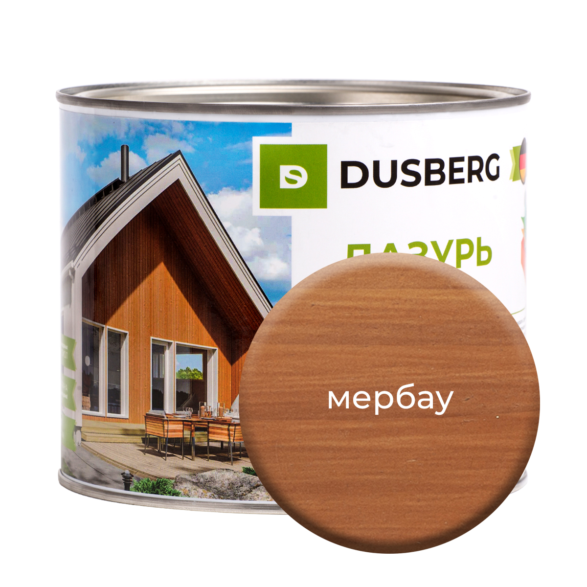 Лазурь Dusberg для дерева 2 л Мербау