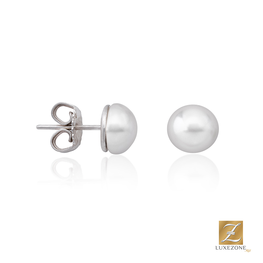 Серьги из серебра Majorica 16473.01.2.000.010.1, жемчуг