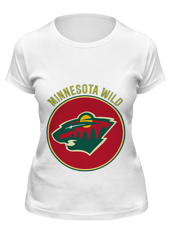 

Футболка женская Printio Minnesota wild белая L, Белый, Minnesota wild